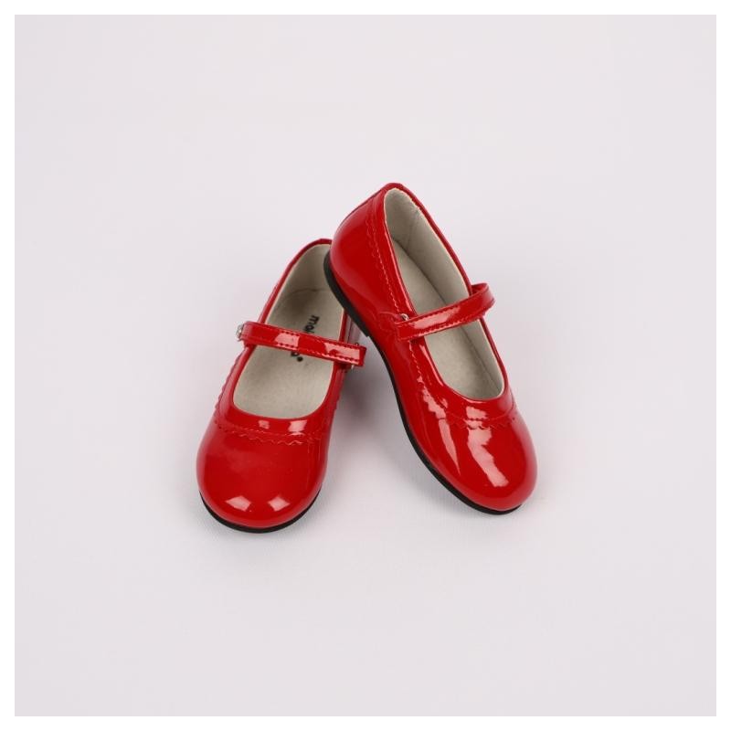 Sabrina com fivela e velcro - Vermelho