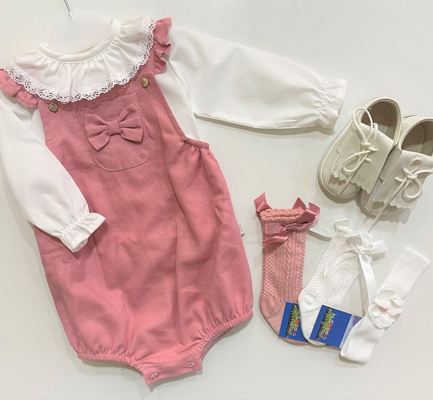 Fofo em tecido com blusa - rosa velho