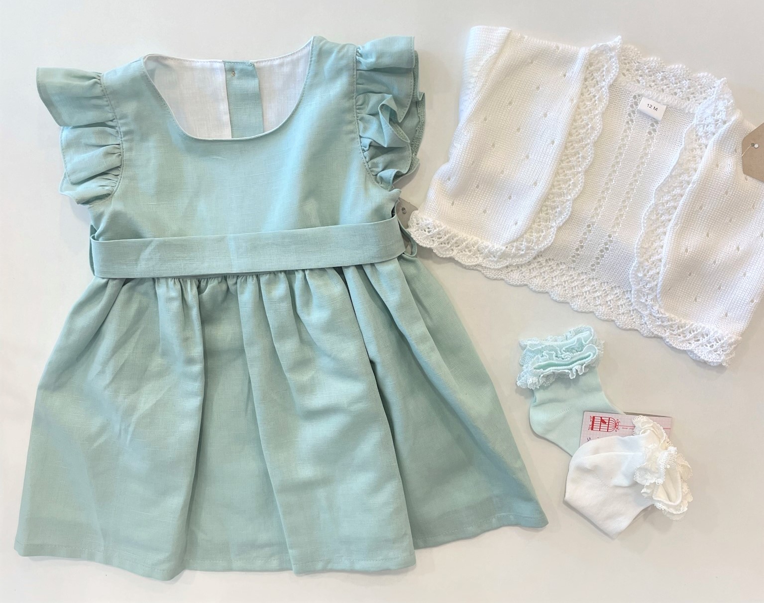 Vestido em linho - verde