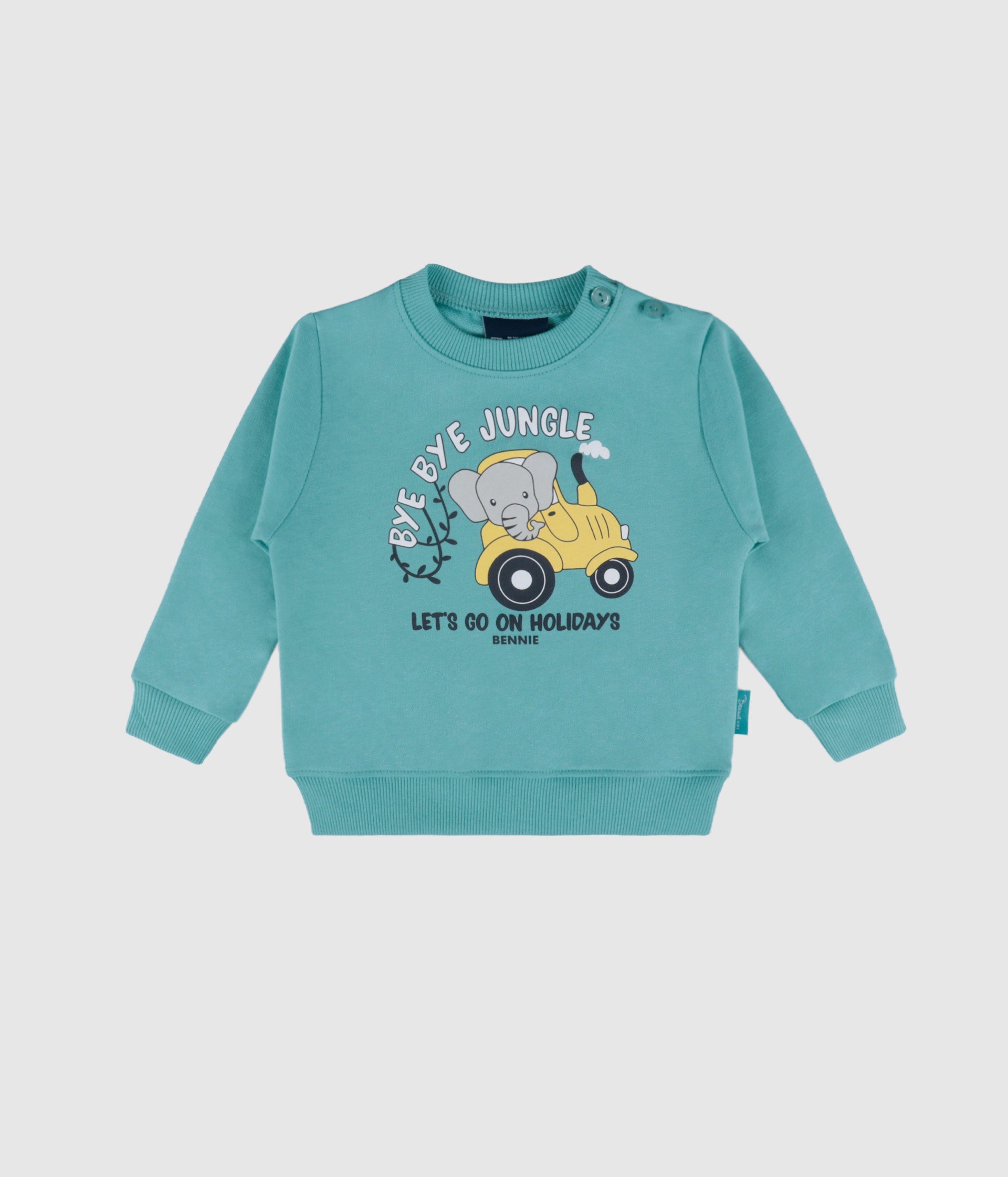 Sweat "bye bye Jungle" - turquesa