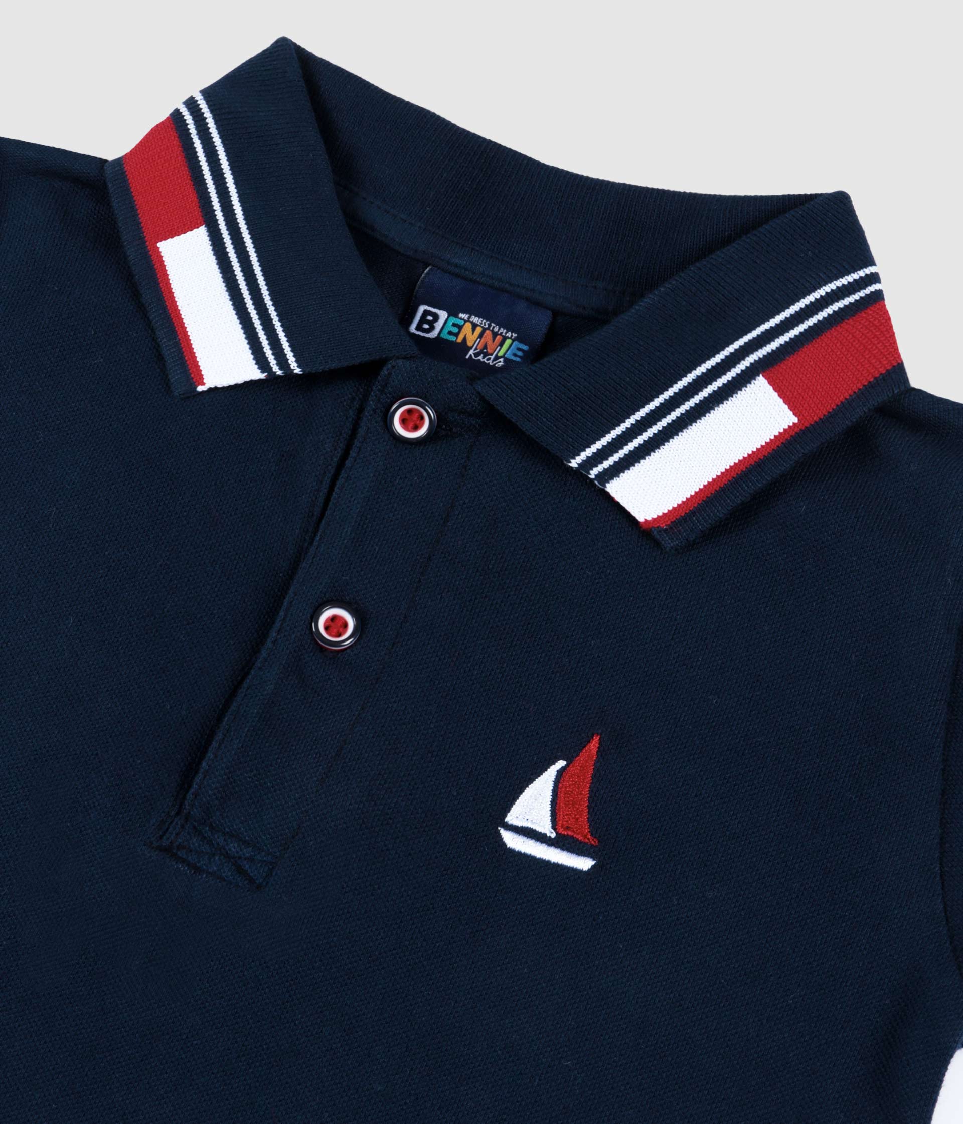 Polo piquê - Azul-marinho