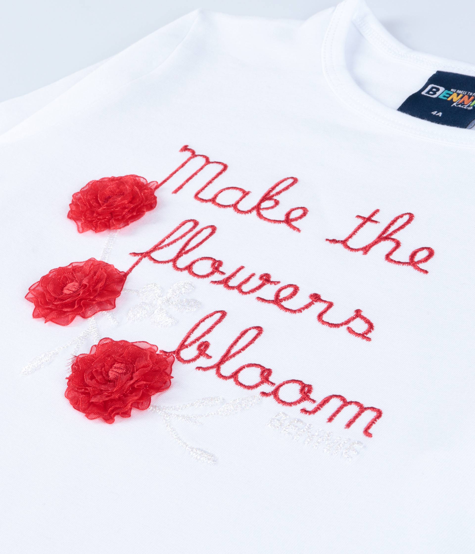 Camisola "Flowers" - Branca