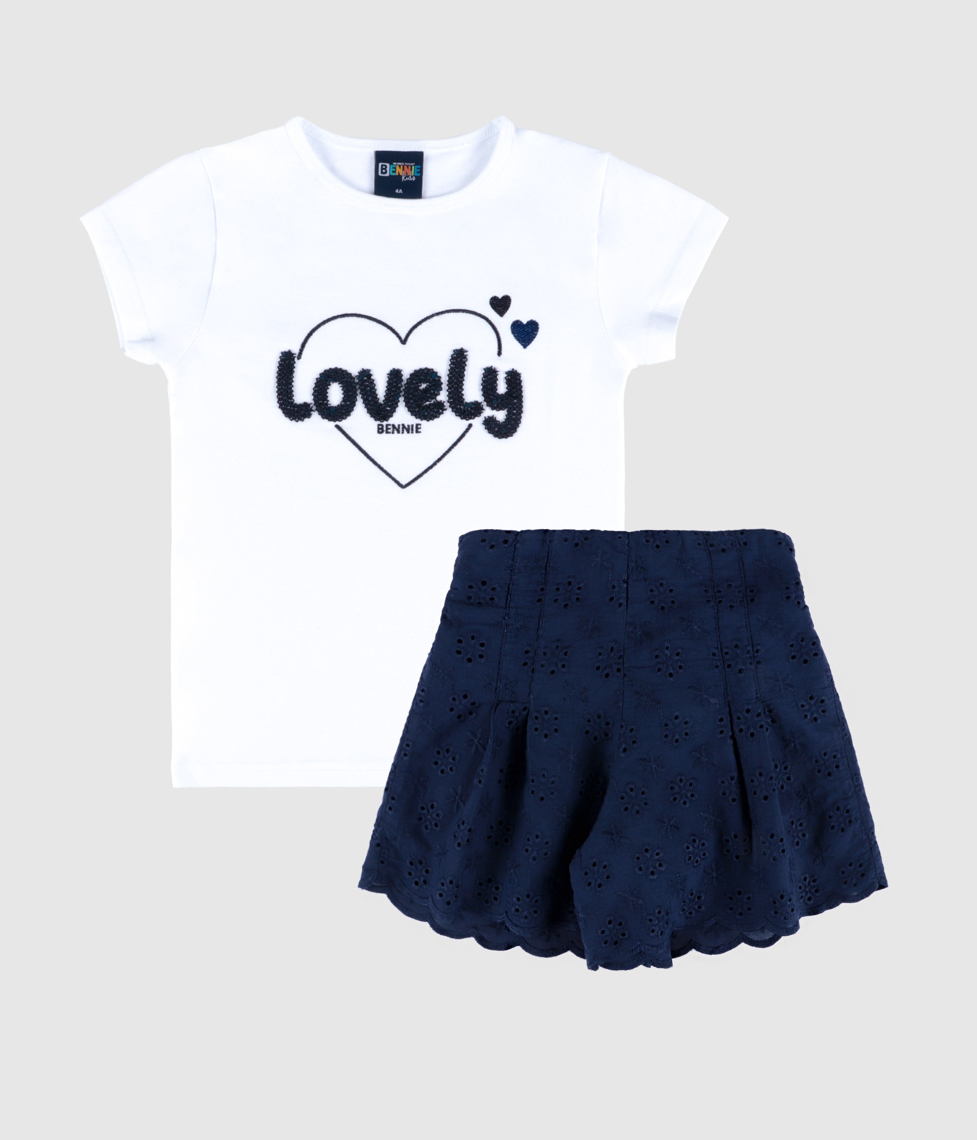 Conjunto "lovely" - Azul marinho