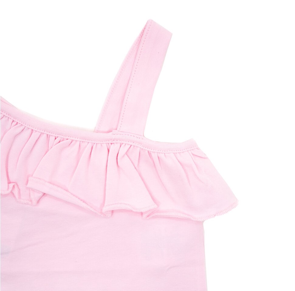 Top com folho - rosa