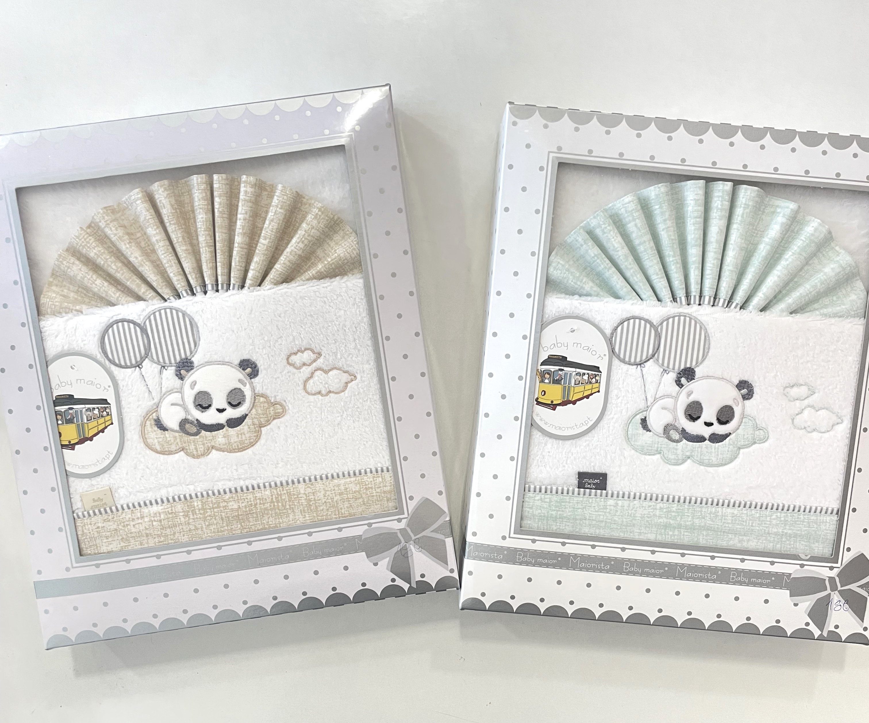 JOGO LENÇOL BERÇO NEXT2ME CORALINA «PANDA/NUVENS»