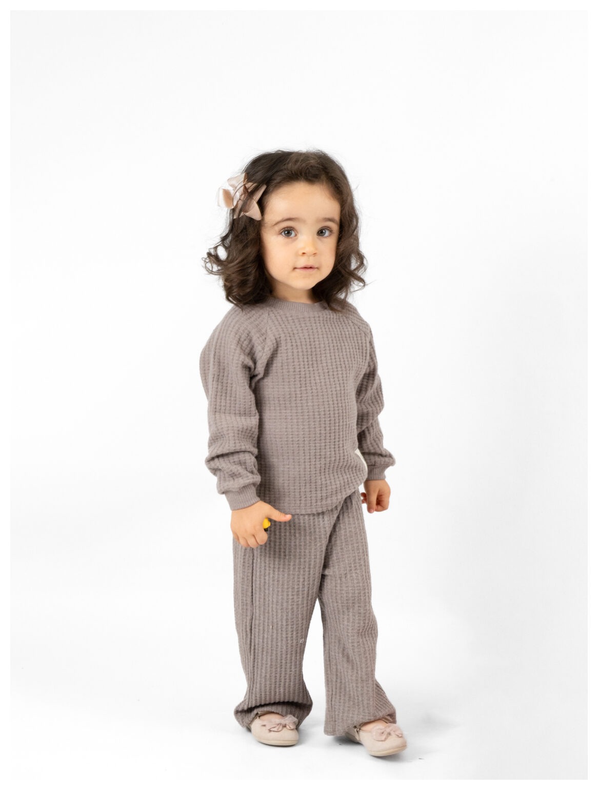Conjunto de menina castanho
