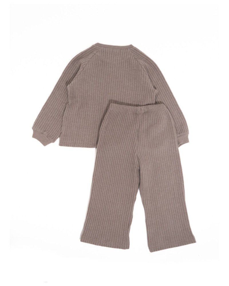 Conjunto de menina castanho