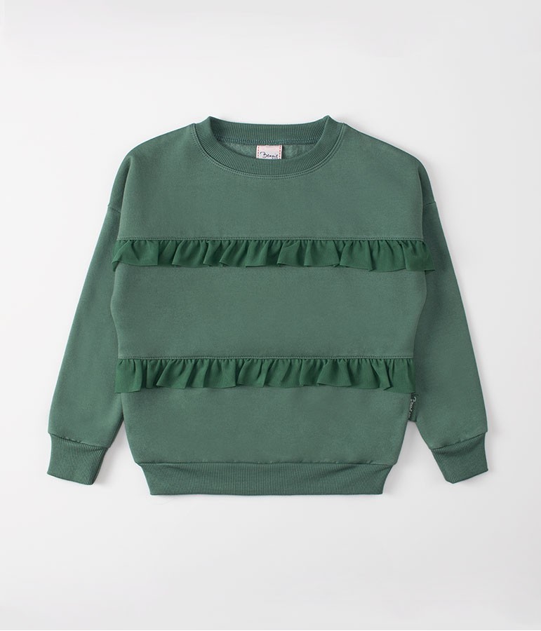 Sweatshirt Frills - Verde Seco