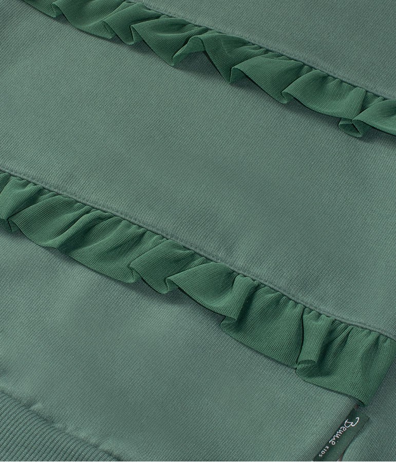 Sweatshirt Frills - Verde Seco