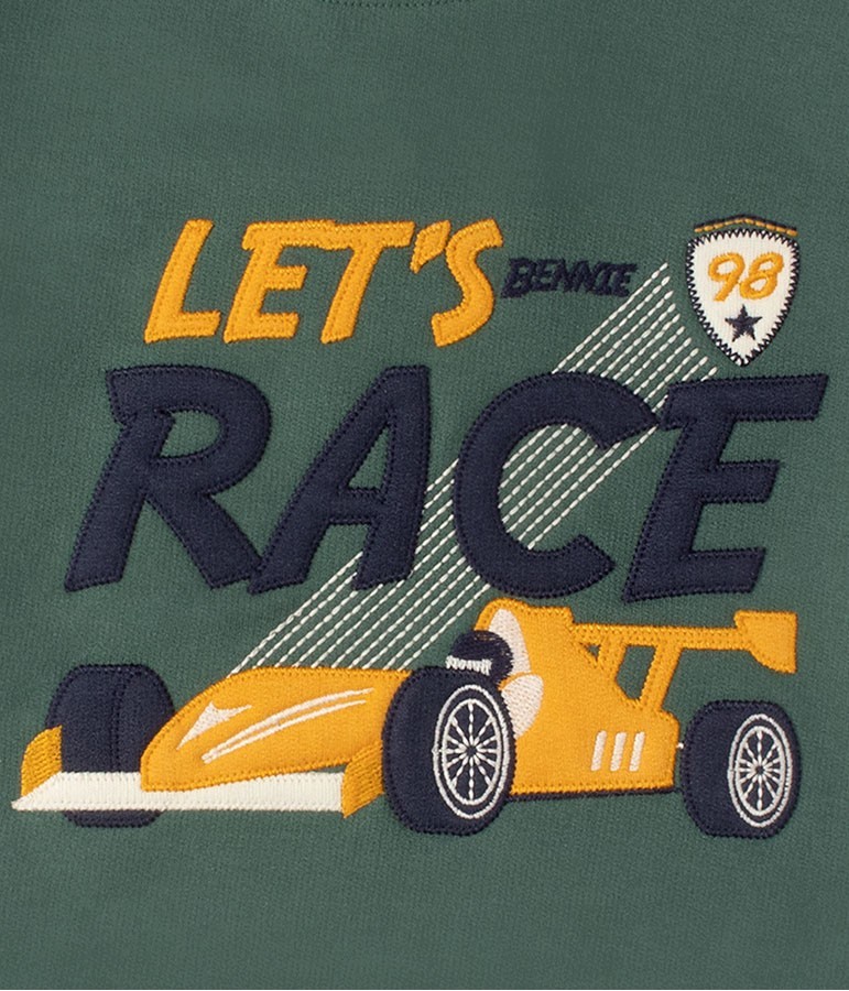Sweatshirt Let´s Race - Verde Seco