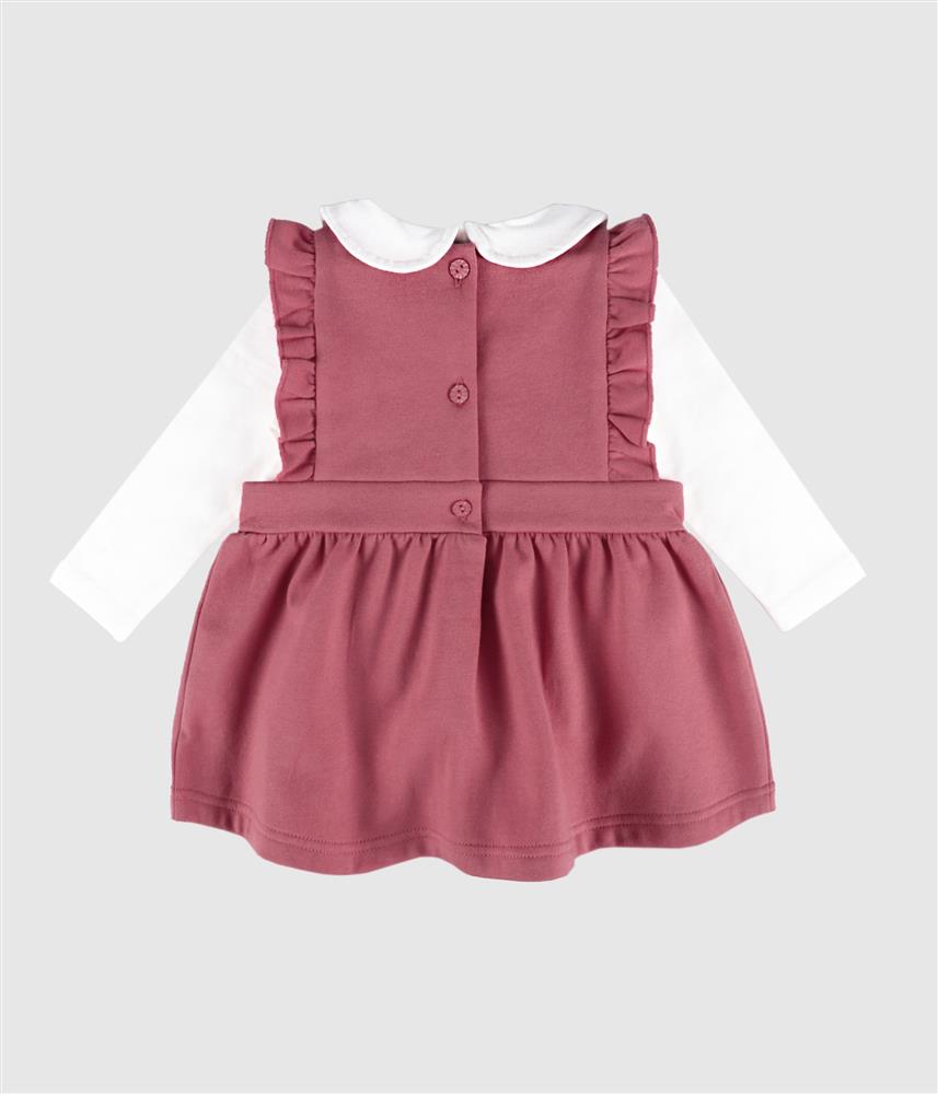 Saia de peito rosa com camisola