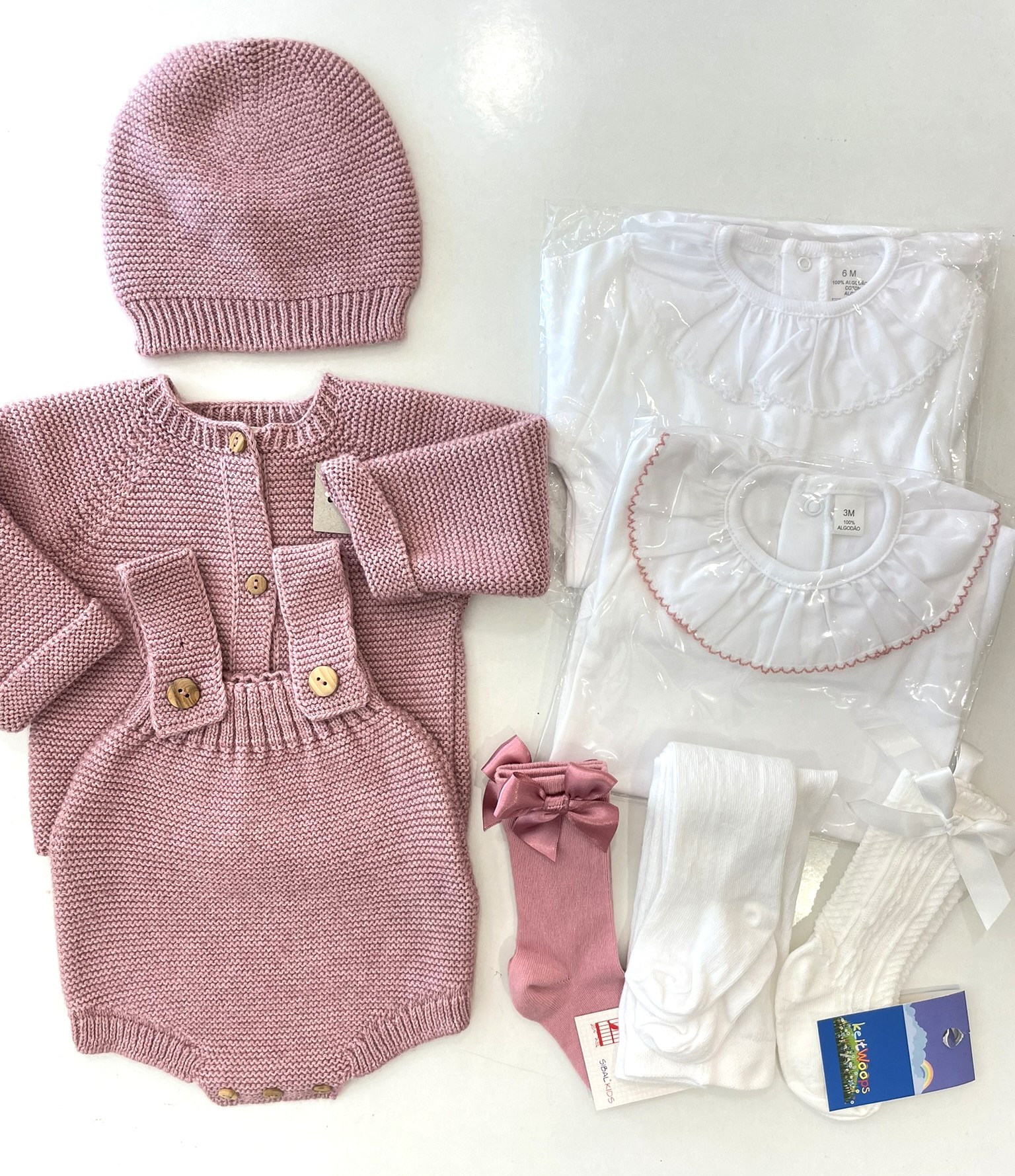 Conjunto 3 peças em lã