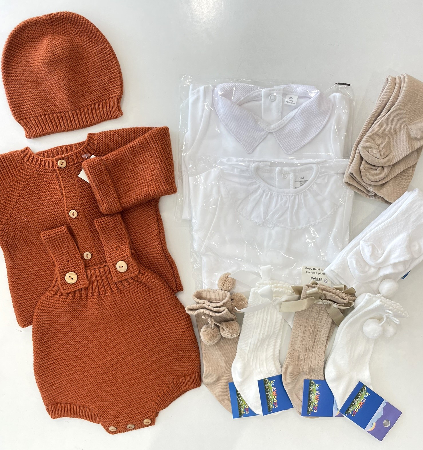Conjunto 3 peças em lã