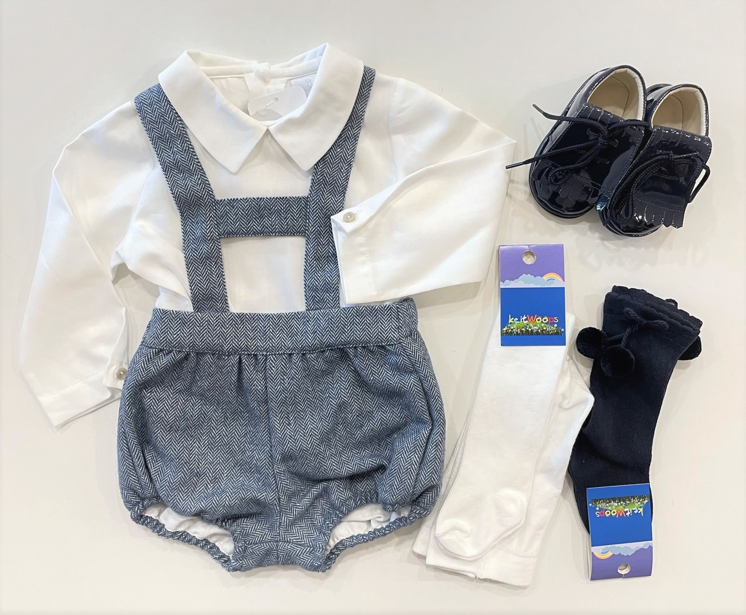 Conjunto de fazenda estampada