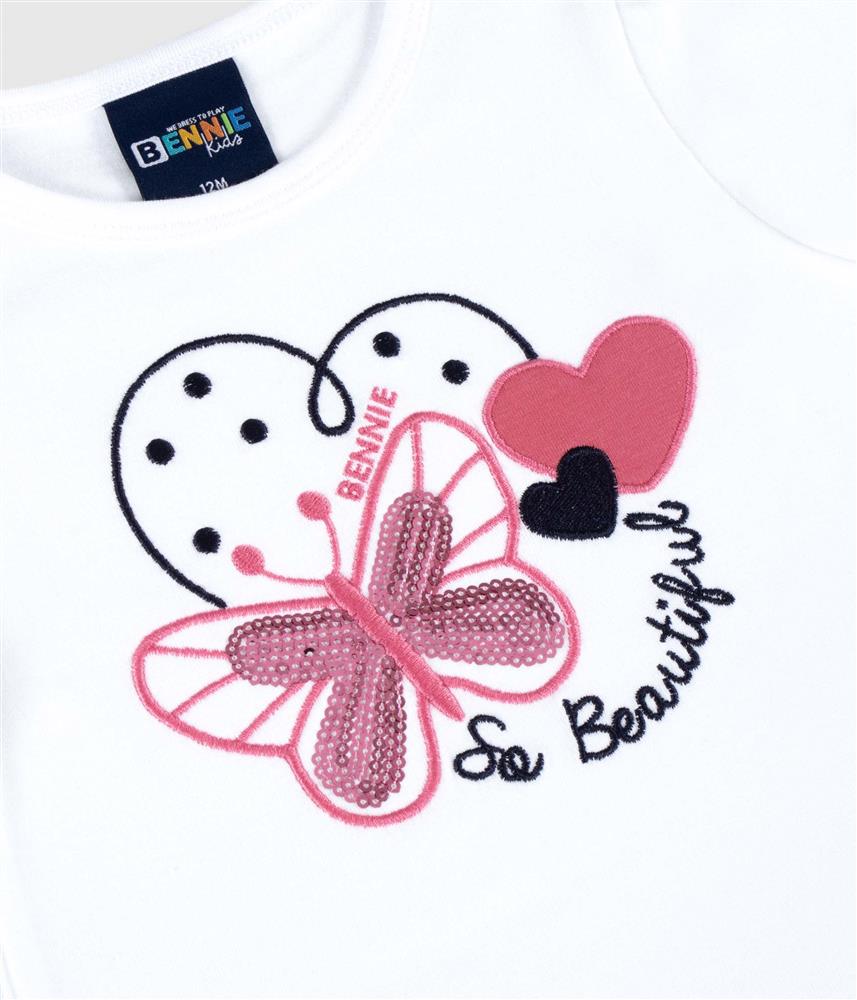 Conjunto borboleta - rosa