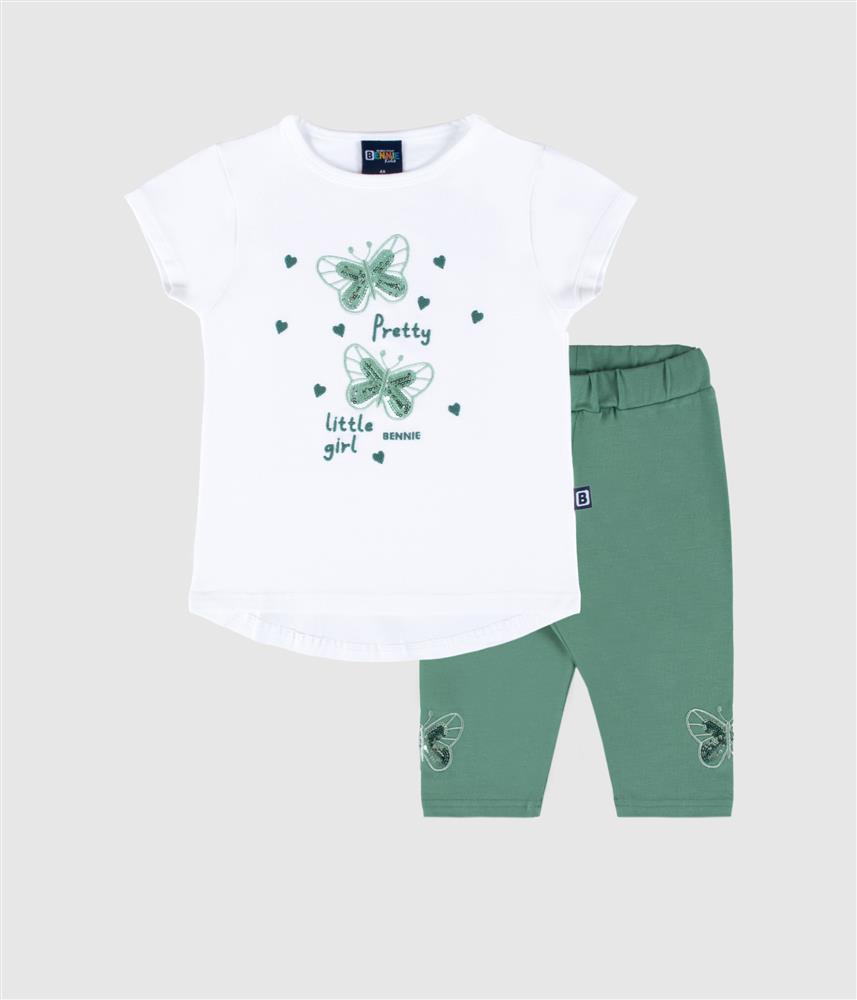 Conjunto borboleta - verde