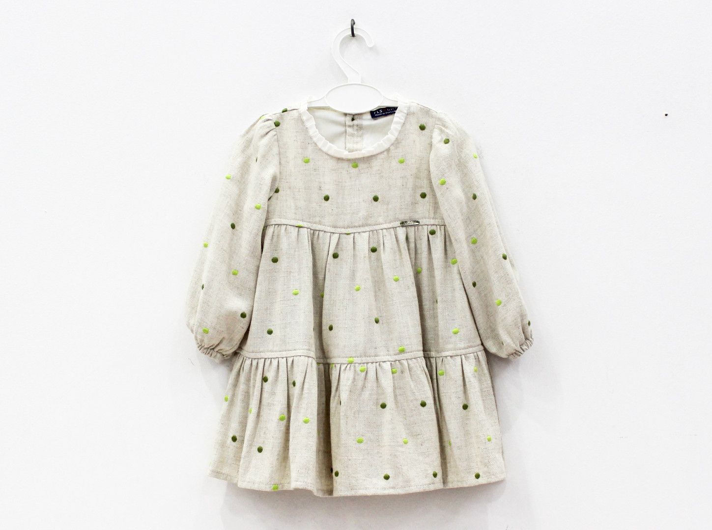 Vestido as pintinhas verde