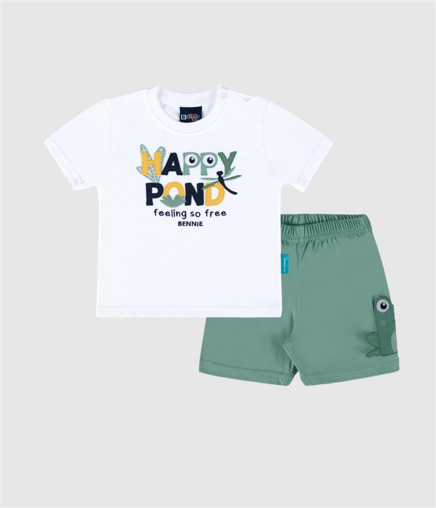 Conjunto sapo - verde