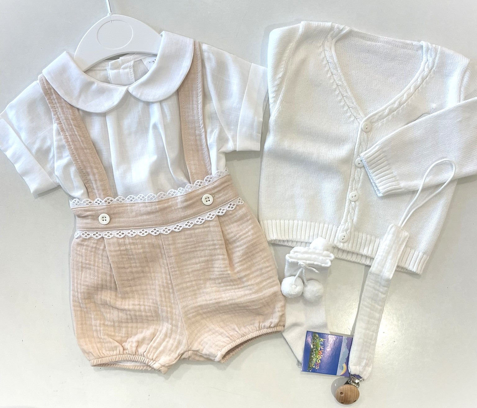 Conjunto musselina - bege